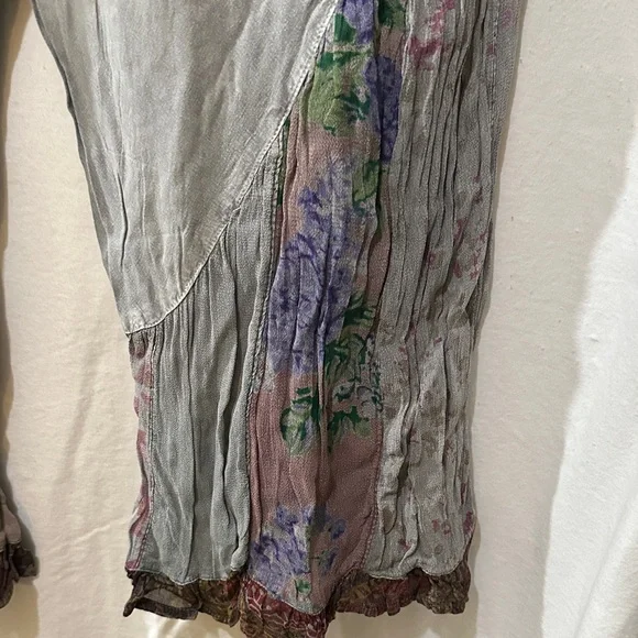 Young Threads Bohemian Wide Leg Pants with Patchwork Design - Picture 11 of 11